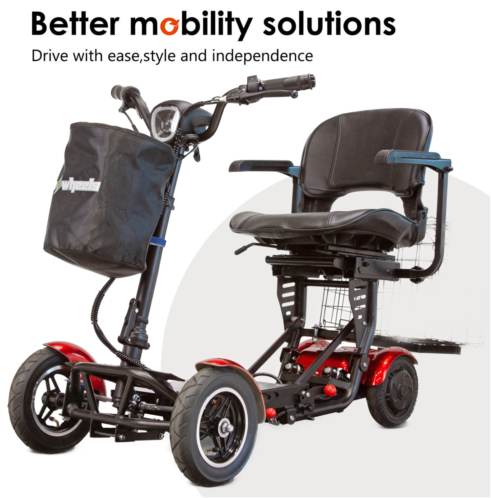 - Folding Power Scooter - Ewheels Handicap Scooter