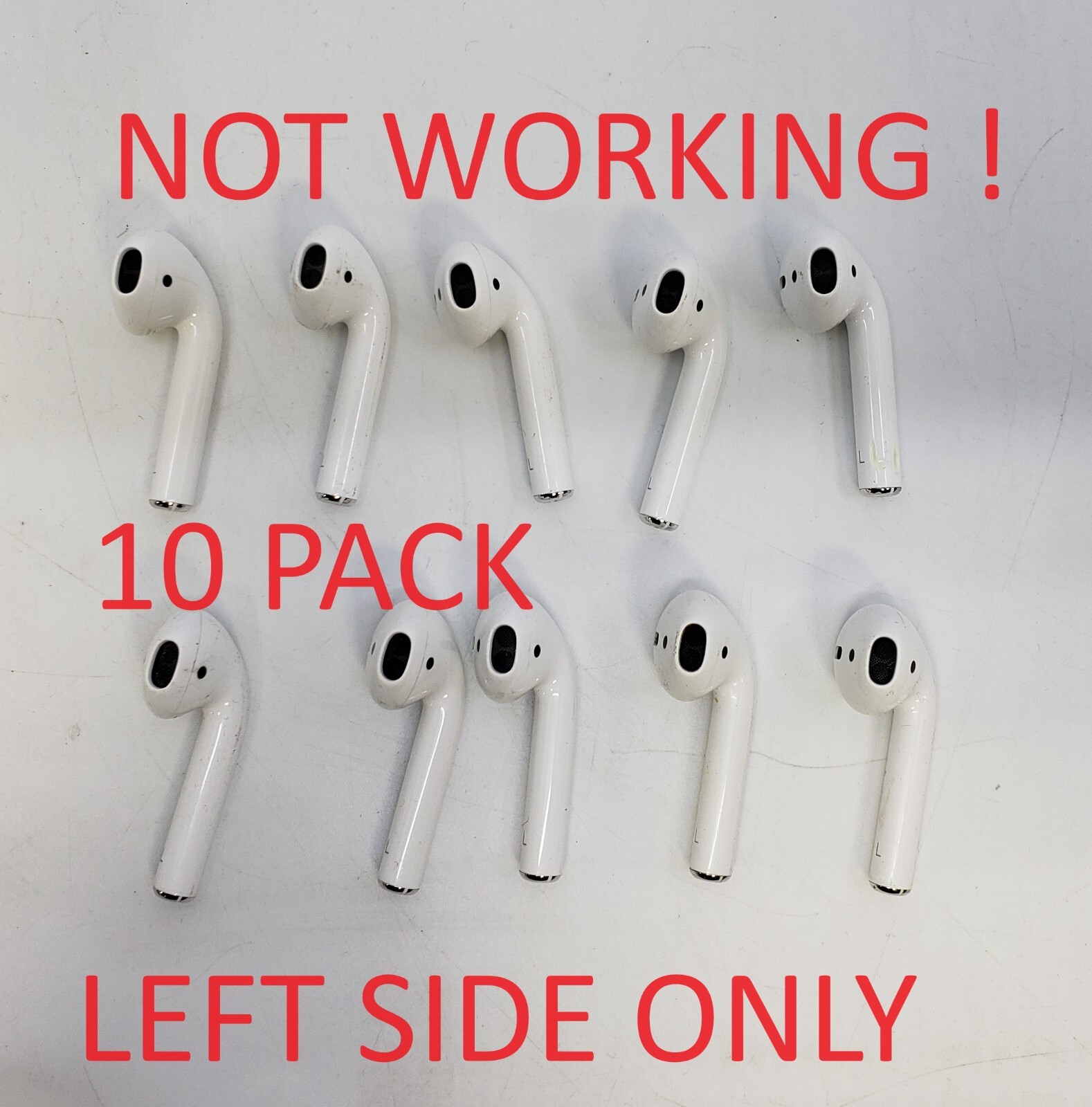10 PACK Original Apple AirPods 1st Gen - LEFT Side ONLY