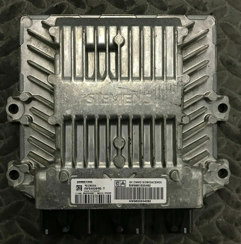 Calculateur DeÌCodeÌ Peugeot 407 Sid803a 5ws40264e-T Sw9661835480 Hw9655534080