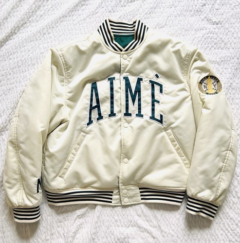 ジャケット・アウター Aime Leon Dore Reversible Varsity Jacket Aime Leon Dore Reversible Varsity Jacket Cream/Green Men's