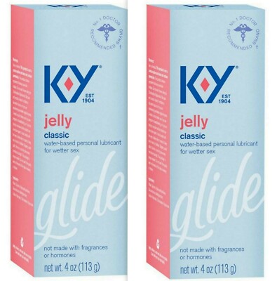 K-Y KY Jelly Personal Lubricant 4oz ( 2 pack ) ___