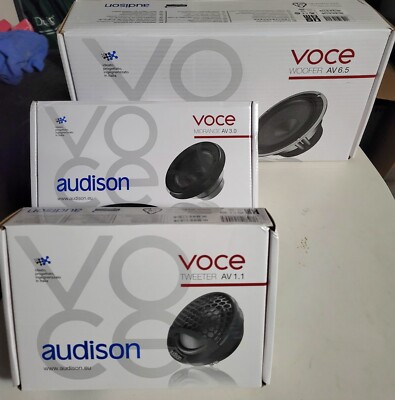 Audison AV voce K6 - AV6.5 AV3.0 AV1.1.    3-way Active Component system 