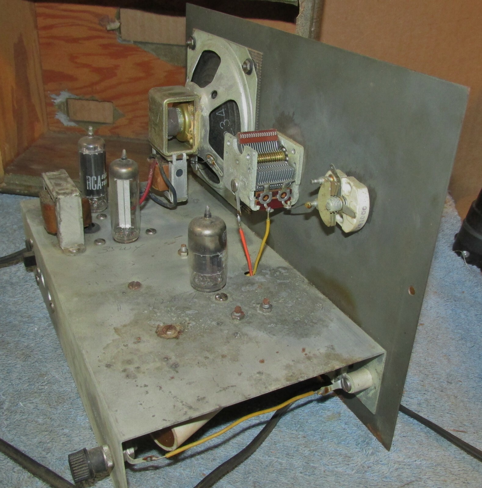 Vintage KNIGHT Space Spanner Tube Regenerative BC Short Wave Radio J0948