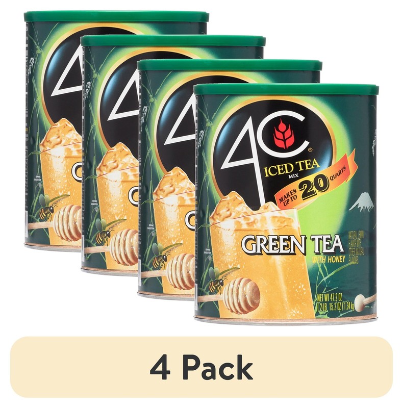 (4 Pack)  Drink Mix, Green Tea, 47.2 Oz, 1 Count