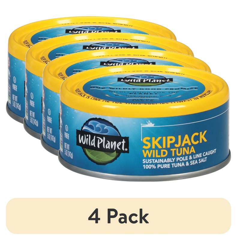 (4 Pack)  Skip Jack Wild Tuna 5 Oz