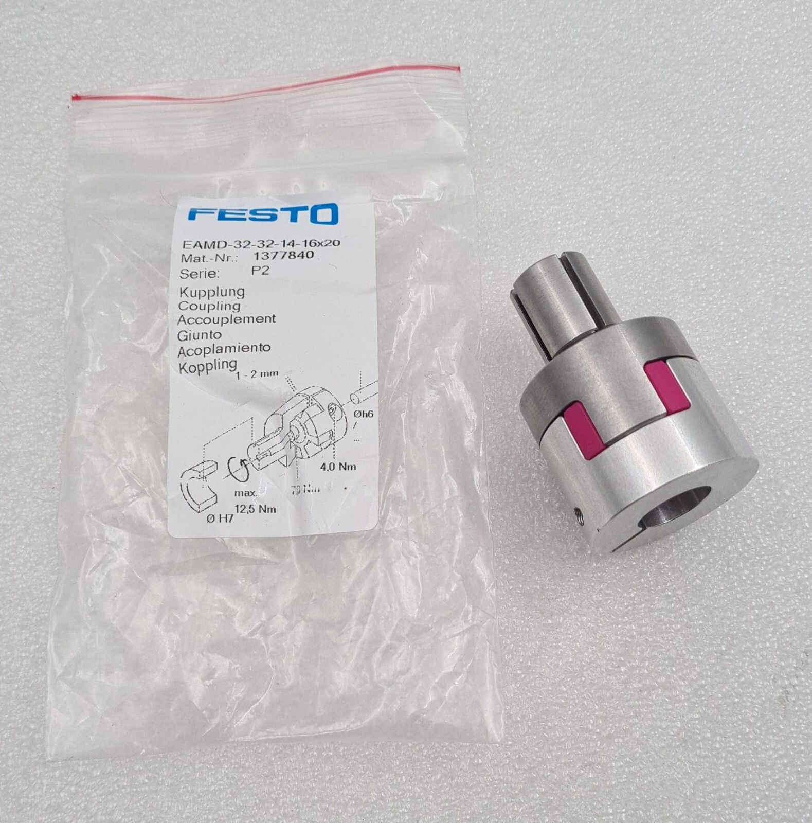 NEW - FESTO EAMD-32-32-14-16X20 1377840 P2 Coupling | eBay