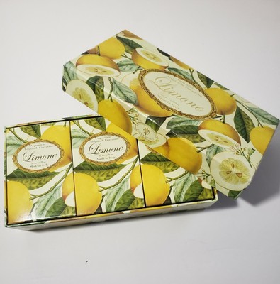 Saponificio Artiganale Fiorentino Limone Bar Soaps Made In Italy 3×5.29 oz NEW 