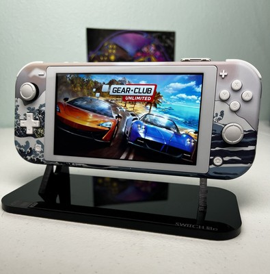 Great Wave Kanagawa Soft Touch - White Pastel - Custom Nintendo Switch Lite