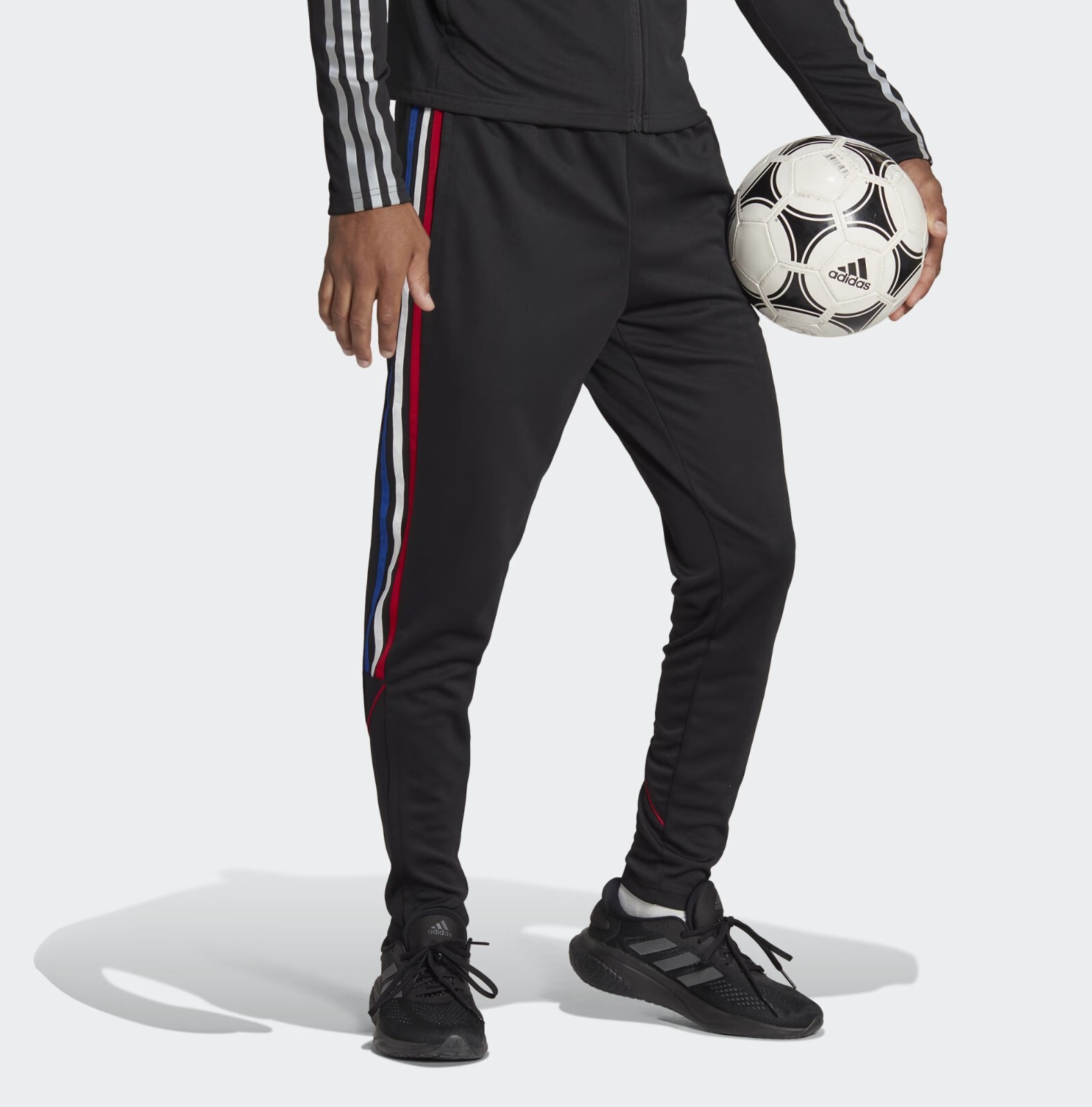 

[HR7132] Мужские спортивные/футбольные брюки Adidas Tiro 23 черные/Team Power красные 2 *НОВИНКА*, Black/red