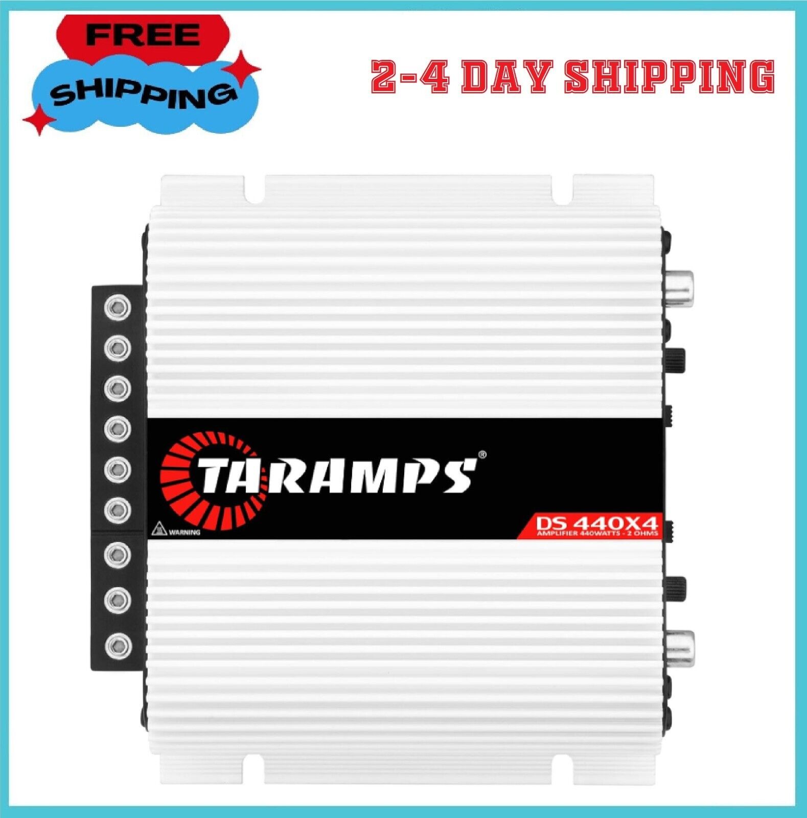 Taramps DS 440x4 440 Watts RMS 4 Channels 2 Ohms Amplifier Taramps DS 440x4 440 Watts RMS 4 Channels 2 Ohms Amplifier