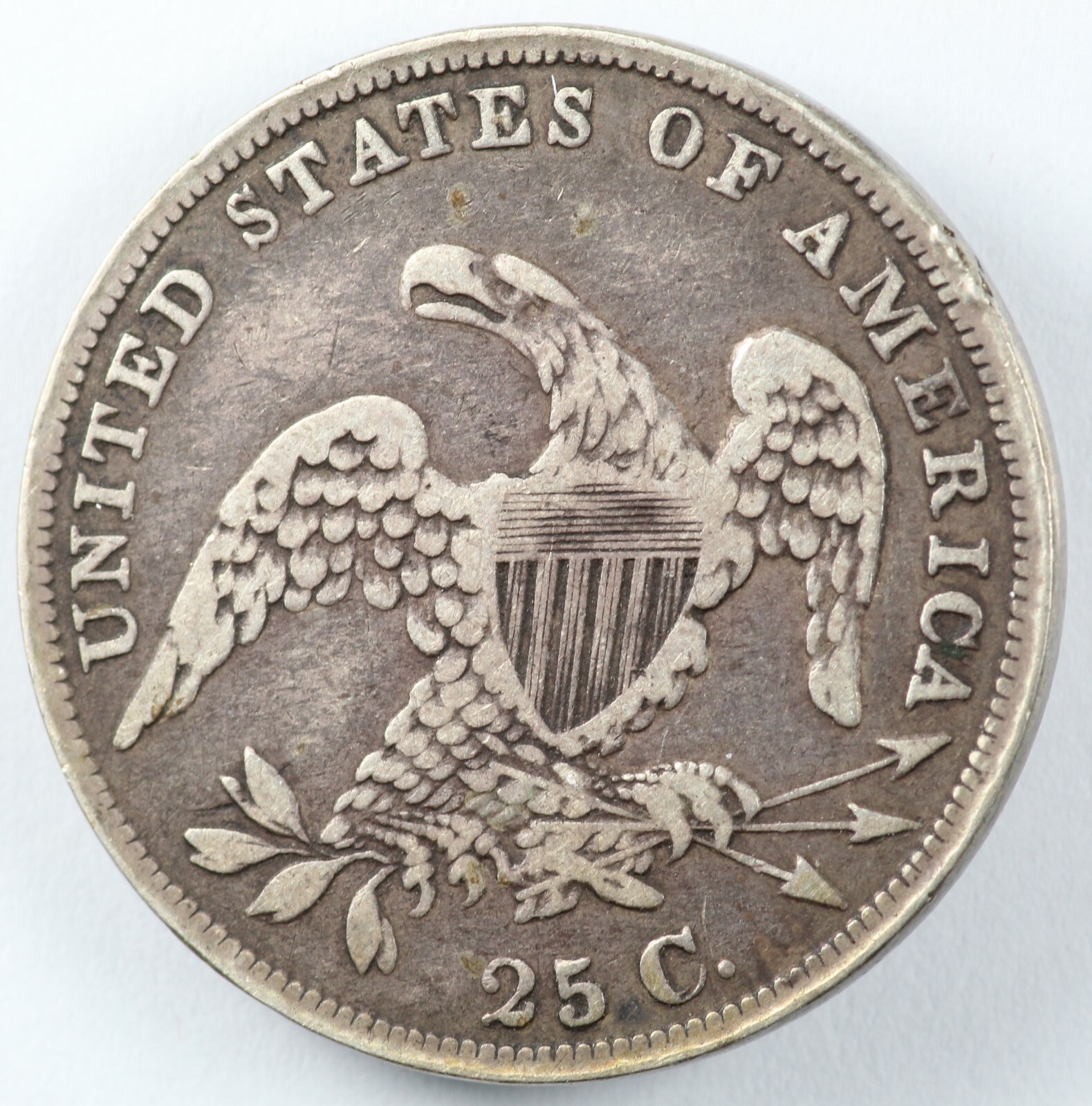 1835 Capped Bust Silver Quarter 25C