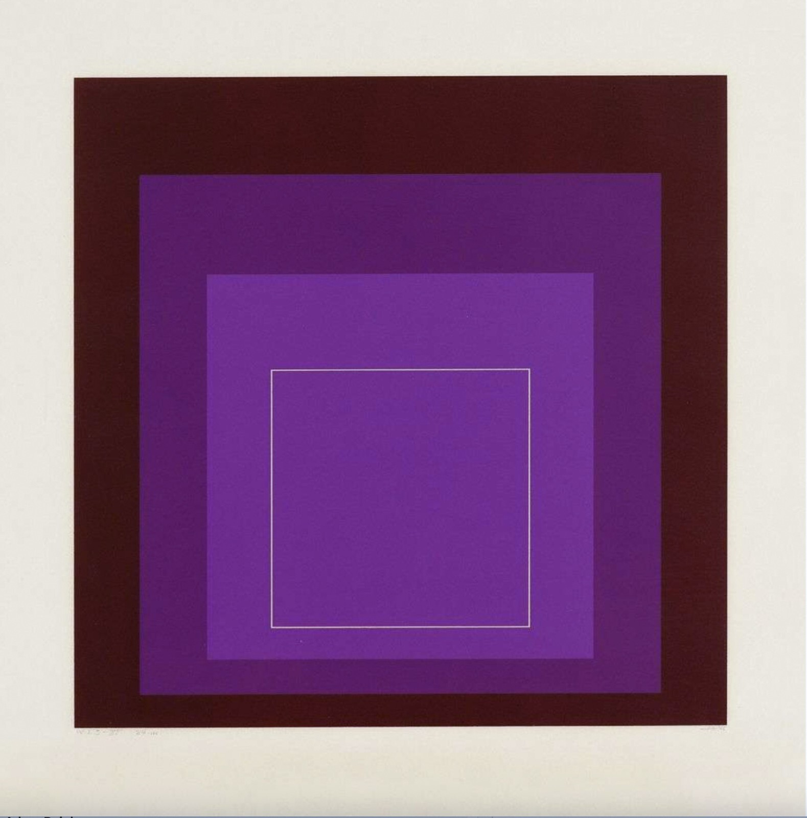 絵画 Square in the face Josef Albers: Homage to the Square: Apparition 16
