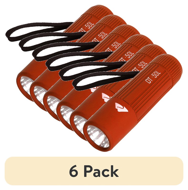 (6 Pack)  Single Mini LED Flashlight, 50 Lumens, Handheld, 3 AAA Bat