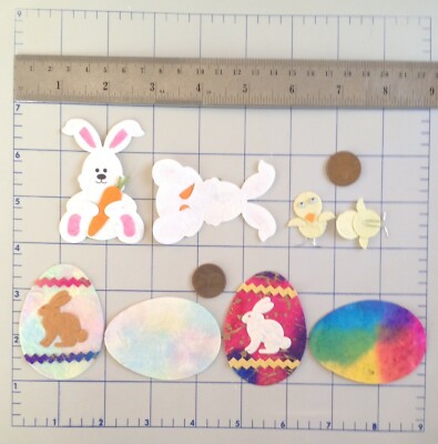 34 Lot Easter mulberry paper assortment bunnies eggs chicks sheep lambs bunny