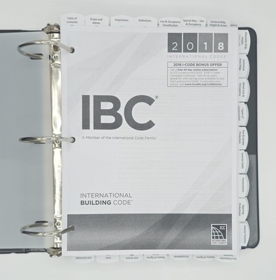Highlighted and Tabbed - 2018 International Building Code - from Exam Books