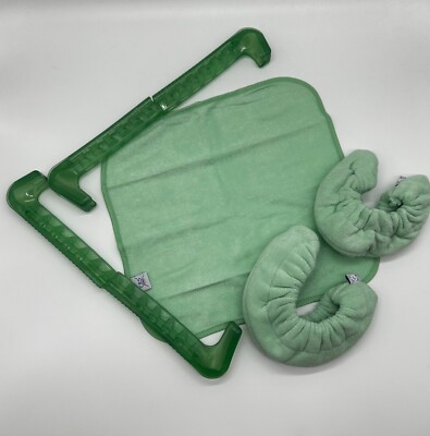 CRS Cross Skate Guards, Soakers & towel Gift Dark Mint Figure skating ice skate