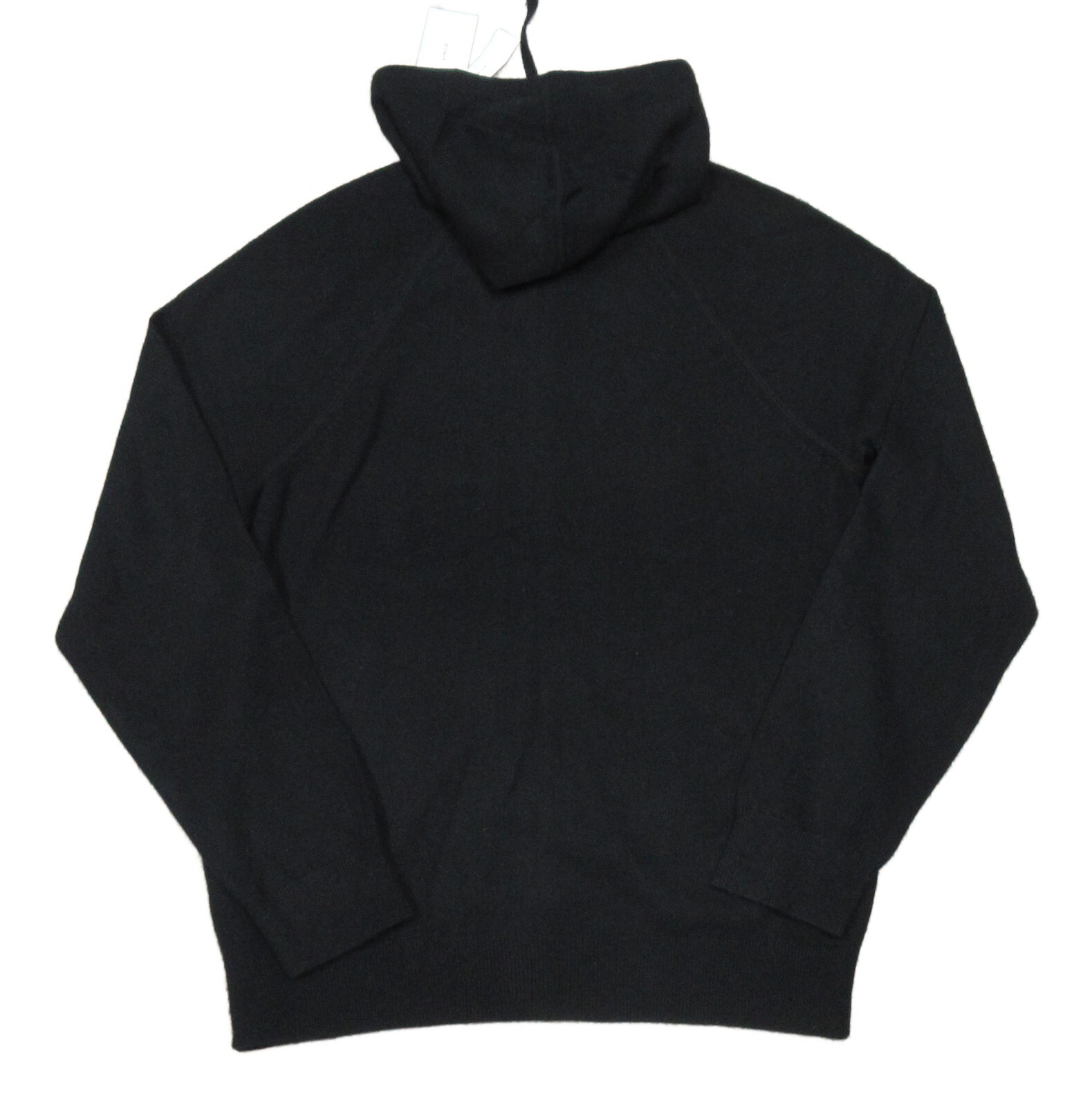 Pre-owned Vince Men's Black Wool Cashmere Full Zip Hooded Sweater $425