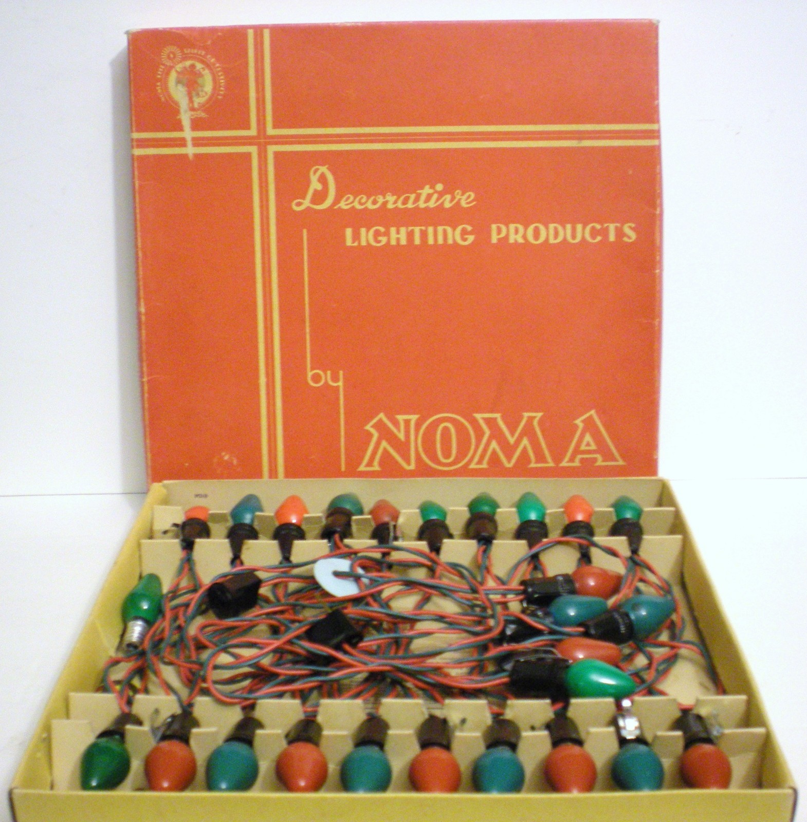 Vintage Boxed Set Noma Christmas Lights All Working  Ex. Vintage Condition