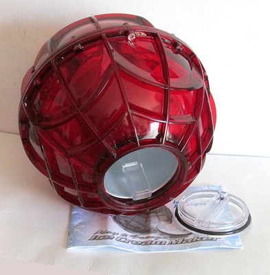 Original Play & Freeze ICE CREAM MAKER 1 Pint Red Camping Instructions FREE SH