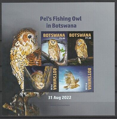 Botswana 2022 Birds, Owls MNH sheet