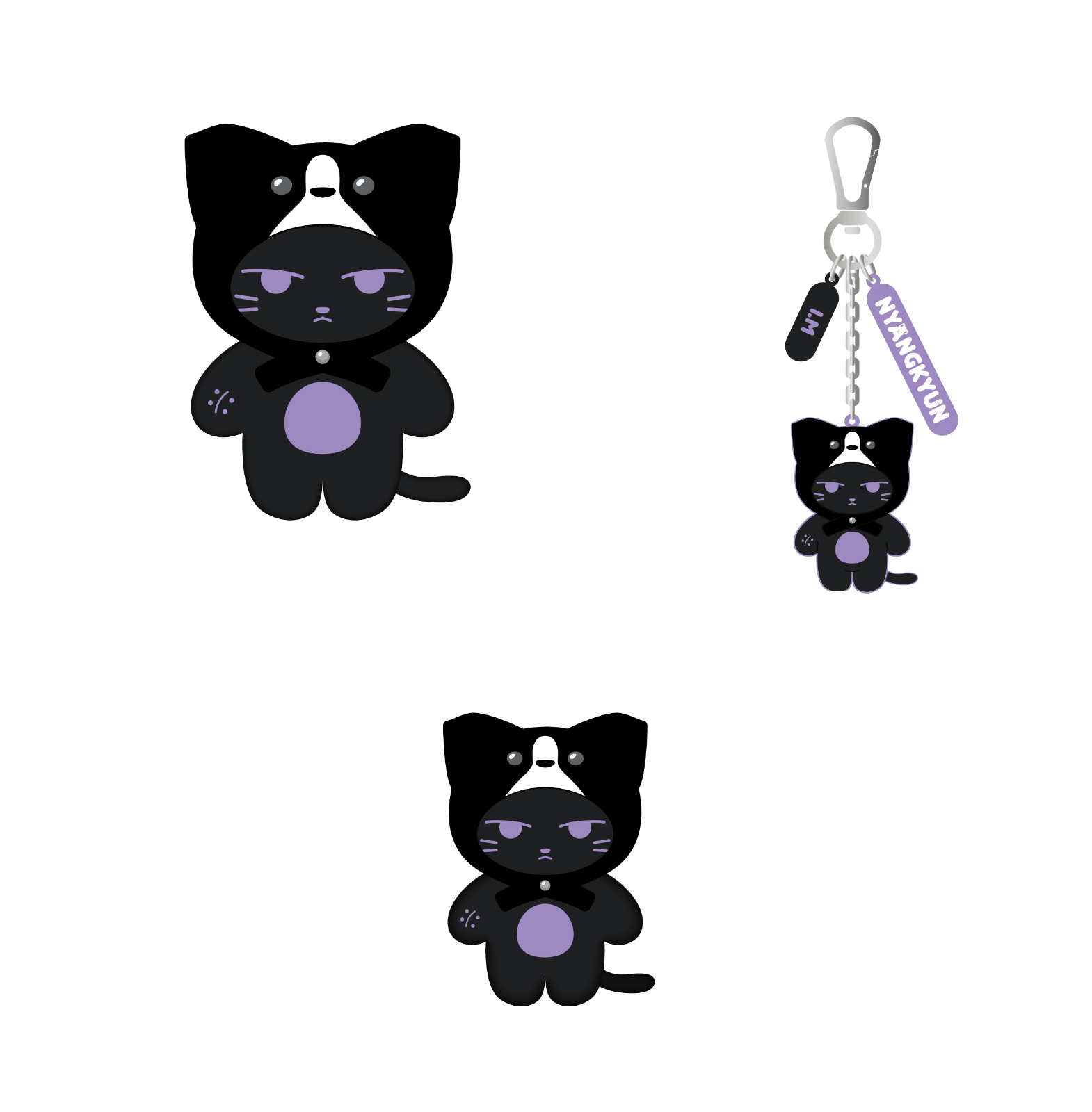 【Bd】ミニョク MEONGKO チャンギュンドール MONSTA X MONSTA X 公式MD IM NYANGKYUN DOLL 大小セット Bd】ミニョク MEONGKO