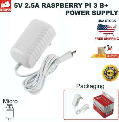Micro USB 5V 2.5A RASPBERRY PI 3 B+ POWER SUPPLY Micro USB AC Adapter