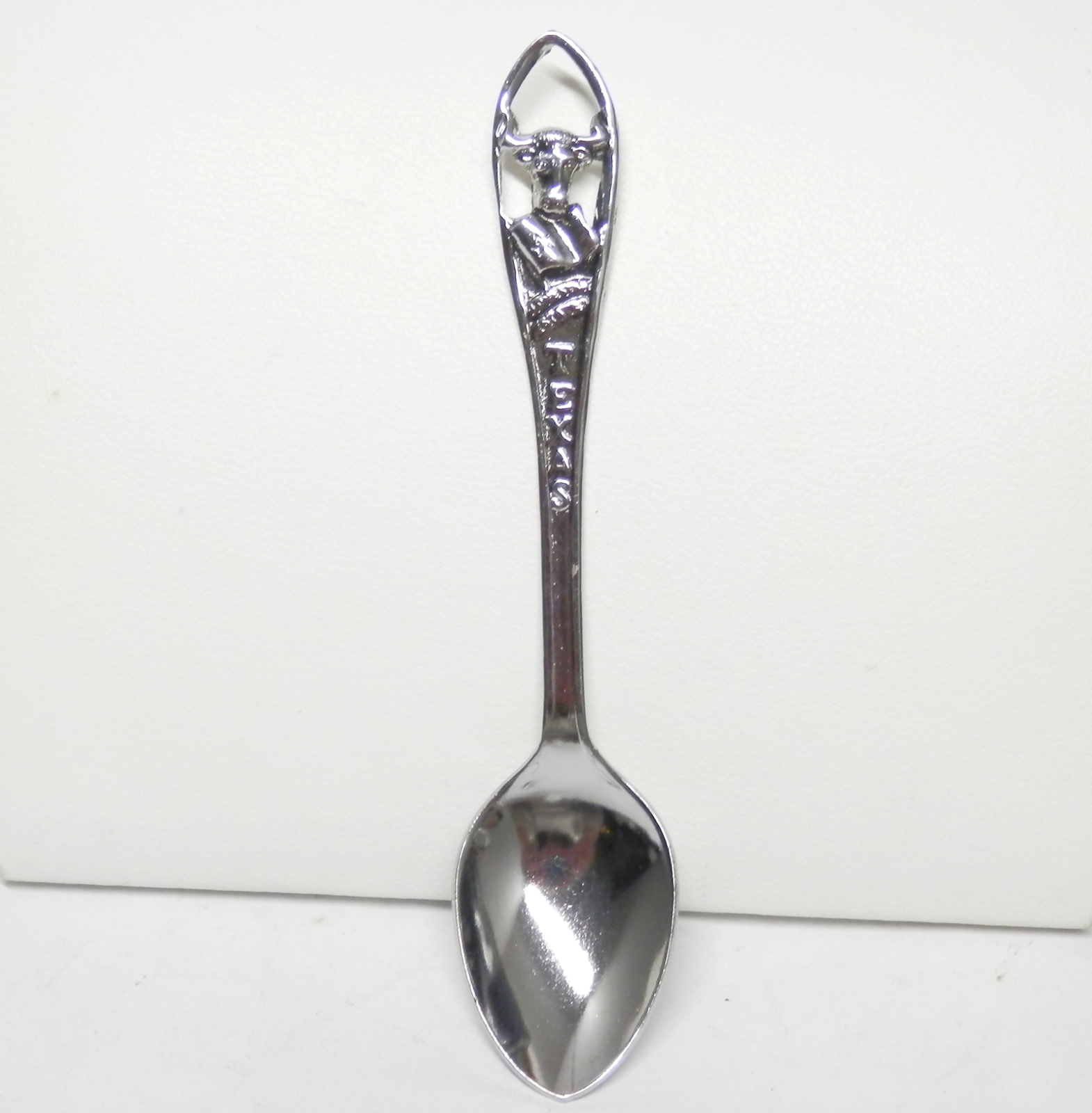 Vintage Texas Souvenir Spoon Longhorn Cattle Made in JAPAN 4