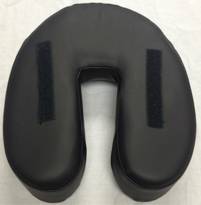 Black Massage Face Cradle Cushion Spa Face Headrest Pad Spa Pillow Earthlite  *N