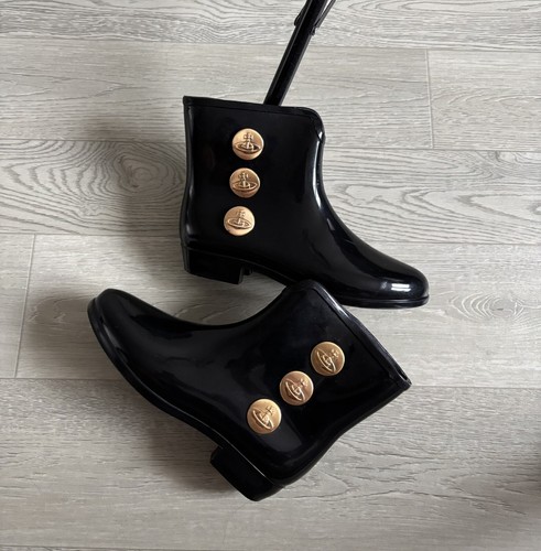 ヴィヴィアン・ウエストウッド　レインブーツ　25.5 グレー　Melissa Vivienne Westwood（レインブーツ/長靴）のフリマアイテム一覧