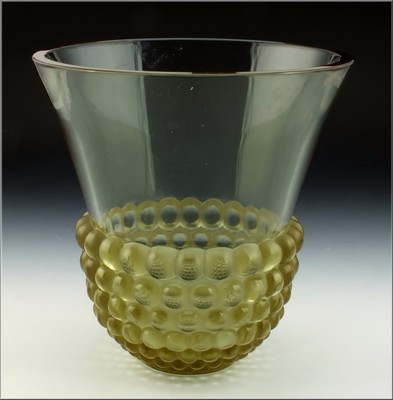 Fine Signed R. Lalique France Graines Art Glass Vase