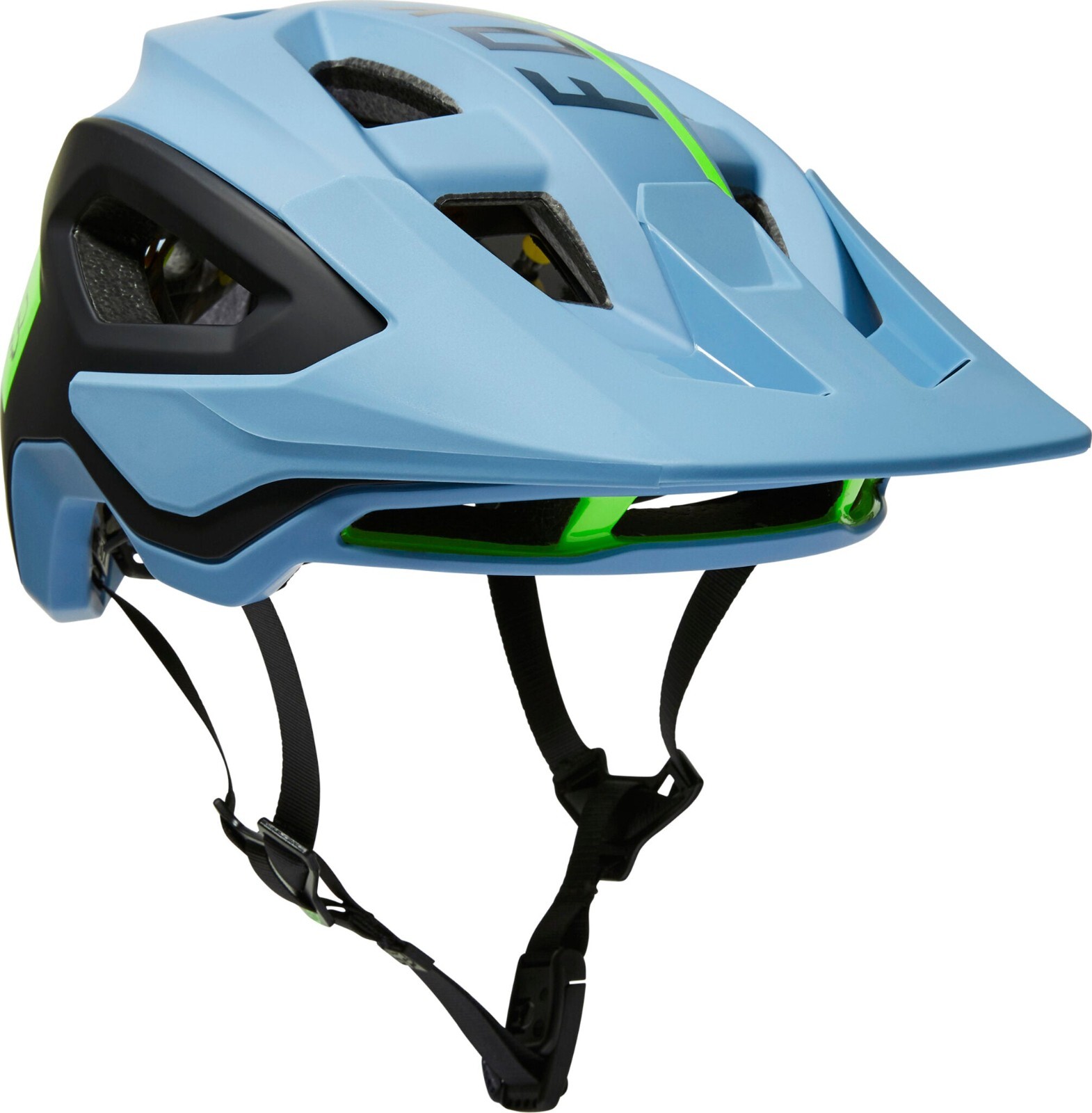 FOX Speedframe Pro Blocked Helmet Dusty Blue, Mens Large