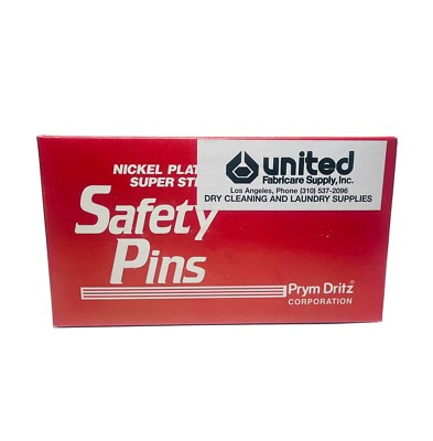 Safety Pins Prym Dritz Nickel Plated Super Steel 10 Gross No 1 Closed 1 Box New