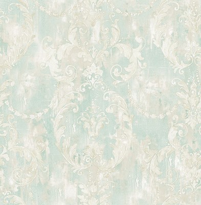 Seabrook wallpaper in Green, Neutrals RG61004