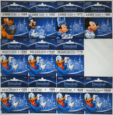 All 11 Different DISNEYLAND 60th Diamond Anniversary