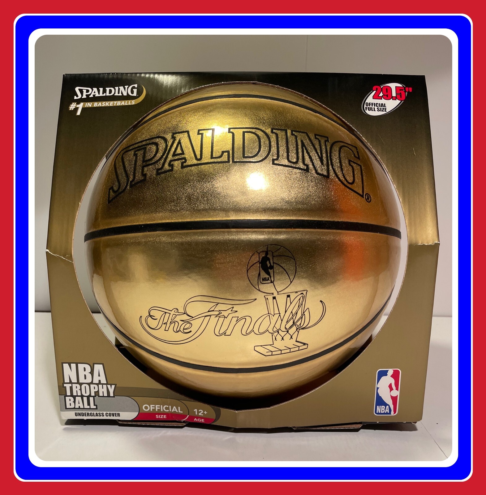 ◎GOLDEN BOY金童 spore ◎ Rare 2005 Spalding NBA Gold Trophy Ball Official 29.5