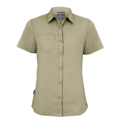 Craghoppers Expert Women's Kiwi Short-Sleeved Shirt CES004 - Adult's Plain Top