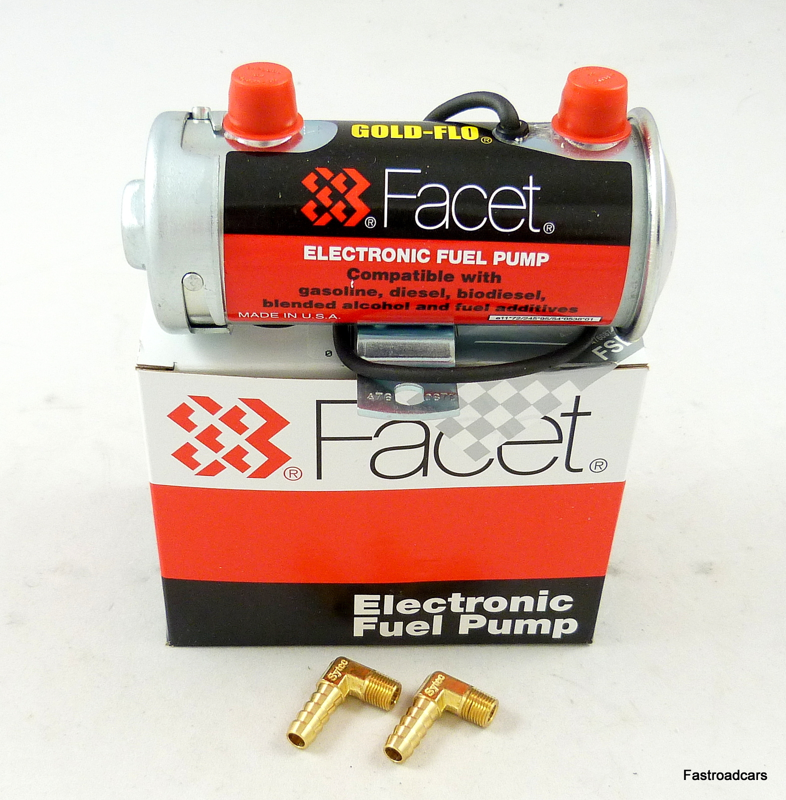 FUEL PUMP GENUINE FACET SILVER TOP UP TO 150 BHP NEW 476087E WITH