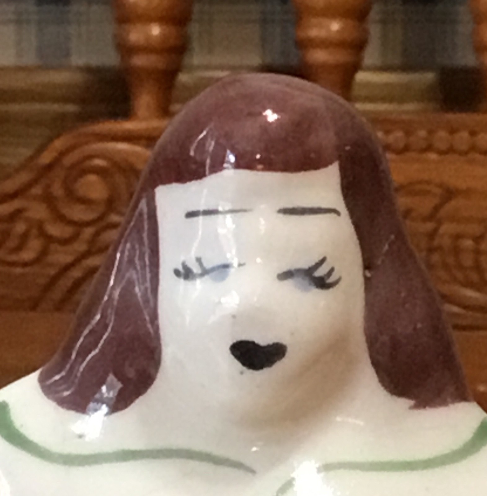 VINTAGE CERAMIC ARTS STUDIO FIGURAL LADY PLANTER VASE