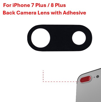 Back Camera Lens Glass Replacement for iPhone 7 Plus / 8 Plus with Adhesive