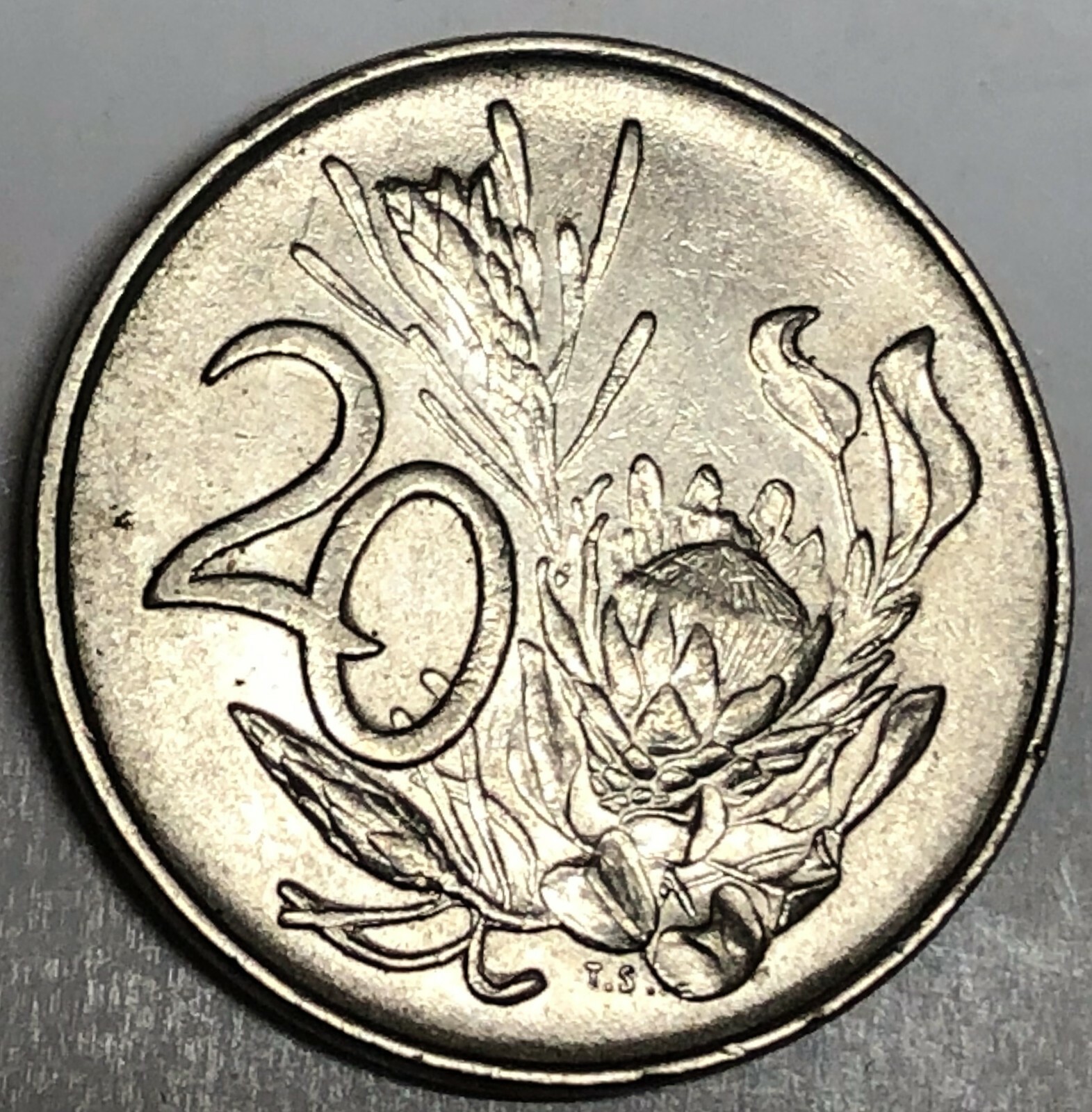 希少アンティークコイン金貨　20セントFrance20Centimes 1977 アンティークコイン フランス 1979年 20サンチームピエフォー