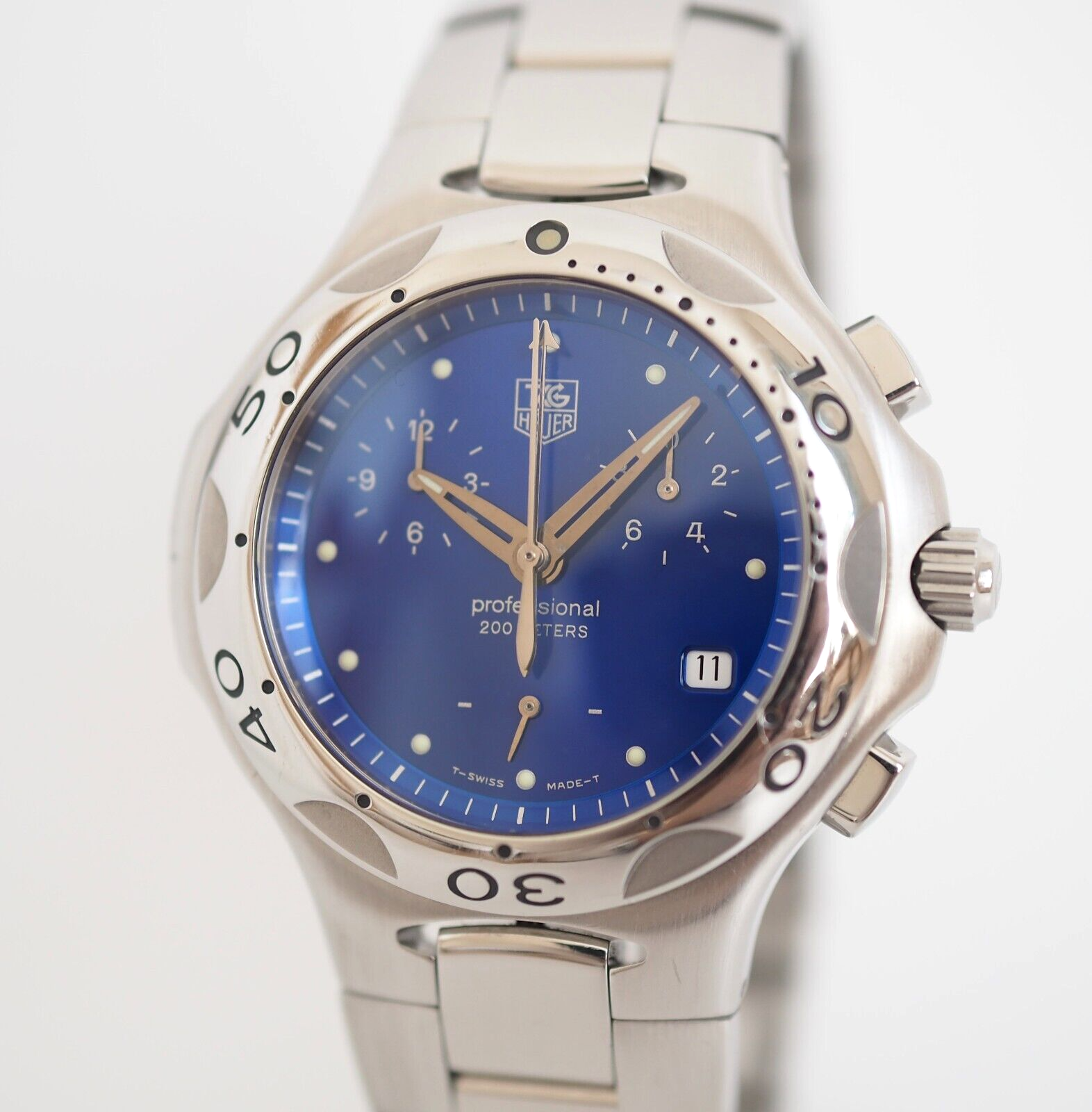 時計 3-1965 Tag Heuer professional CK1112 Tag Heuer Men's 39mm Professional 2000 Series Chrono Blue