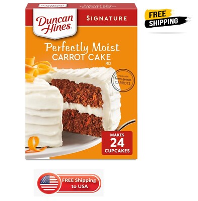 Duncan Hines Signature Perfectly Moist Carrot Cake Mix. FREE SHIPPING