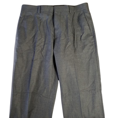 Topman Mens Dress Pants Pleated Front Pockets Grey Tapered Leg Size W30 L30
