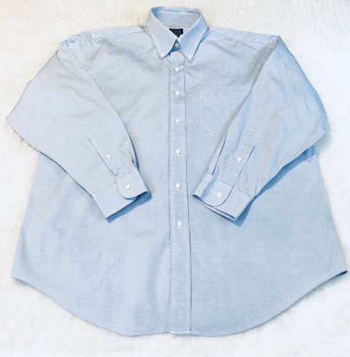 JoS A Banks Shirt Men 17 - 33 XL Executive Collection Button Down Blue NWOT