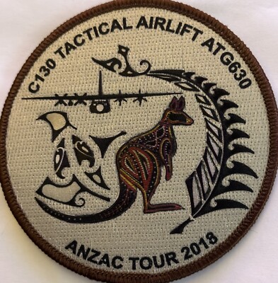 C130 ATG630 ANZAC Tour 2018 37SQN RAAF Embroidered Patch