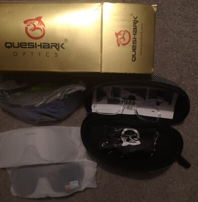 Queshark Optics Pro Sports Sunglasses with Multiple Lenses