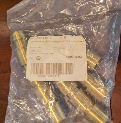 Wirsbo / Uponor Q4511010 Brass Adapter 1'' ProPex x 1'' Copper