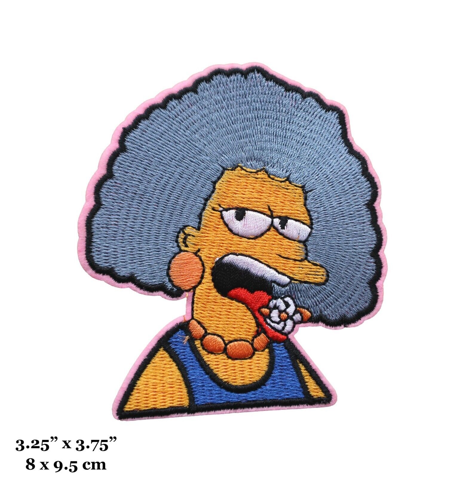 The Simpsons Selma Bouvier Character Embroidered Iron On The Simpsons Selma Bouvier Character Embroidered Iron On