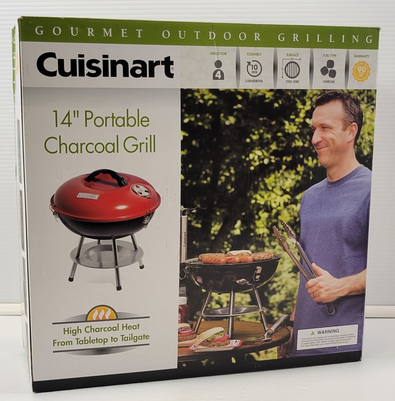 Cuisinart クイジナート CCG-190RB ポータブル バーベキューグリル 35cm レッド 楽天市場】Cuisinart クイジナート 36cmバーベキュー・コンロ