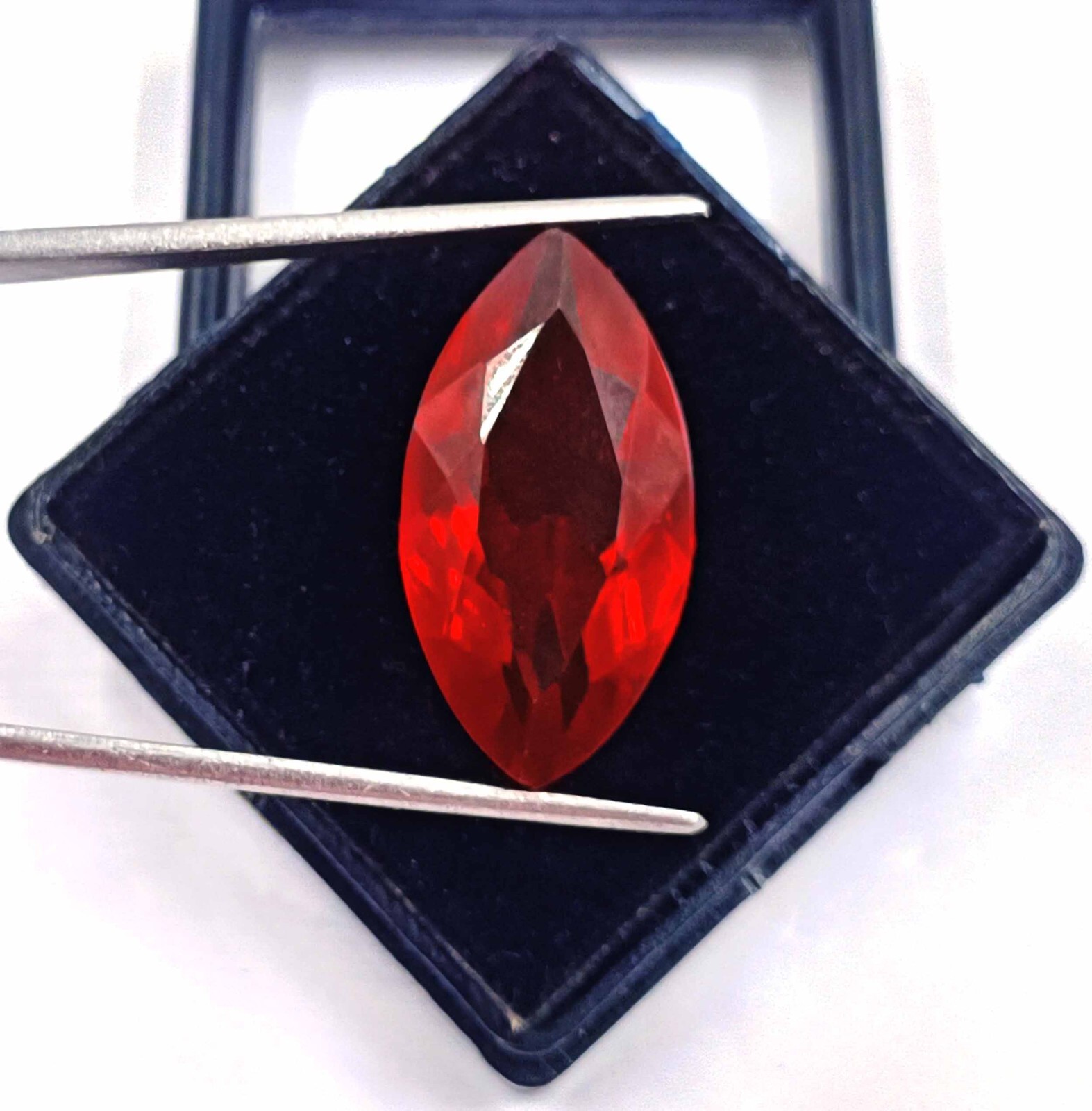 Glamorous Red Ruby 17-18 Ct Trillion Cut EGL Certified Burma
